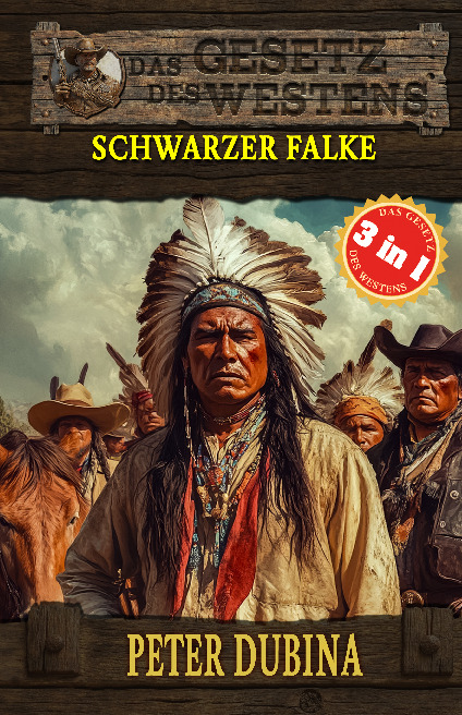Cover-Abbildung für 3 Western in 1: Schwarzer Falke (Softcover/Paperback) (99999---978-3-96403-608-7)