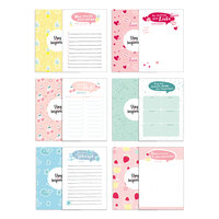 Notizblock, Wochenplaner/Kalender, Einkaufsliste und Block für Liebesbotschaften