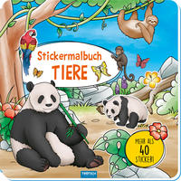 Stickermalbuch Tiere