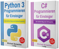 Python 3 Programmieren für Einsteiger + C# Programmieren für Einsteiger (Hardcover)