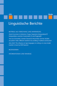 Linguistische Berichte Heft 278