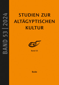 Studien zur Altägyptischen Kultur Band 53