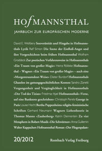 Hofmannsthal Jahrbuch zur Europäischen Moderne