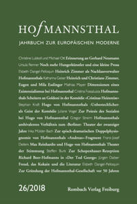Hofmannsthal Jahrbuch zur Europäischen Moderne