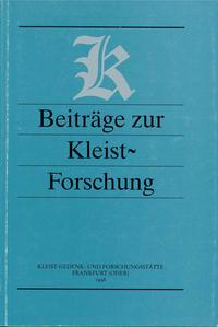 Beiträge zur Kleist-Forschung 1998