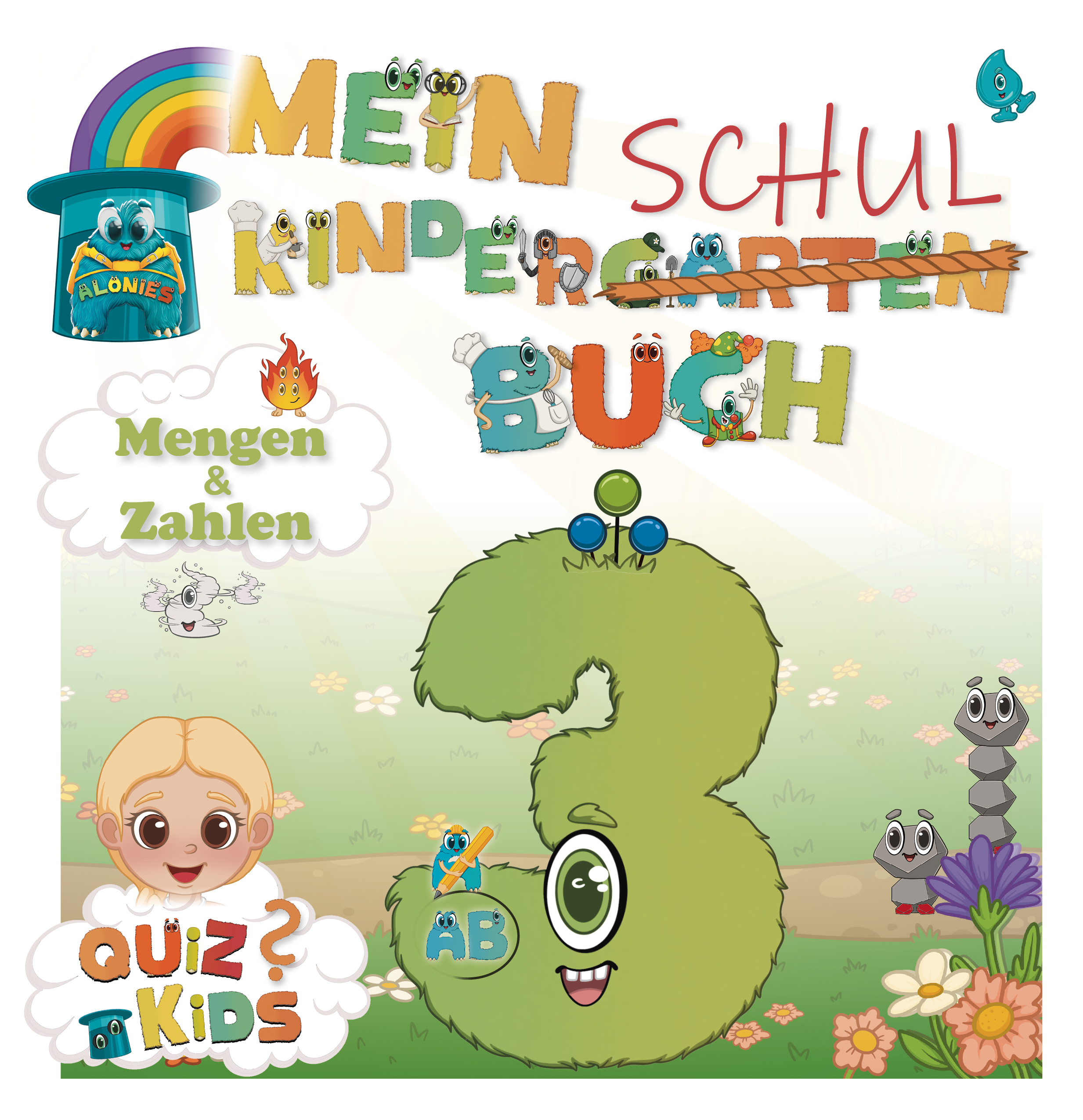 Cover-Abbildung für Kindergartenschulbuch: Lucias erstes Alonies-Abenteuer (Softcover/Paperback) (99999---978-3-9826920-3-6)