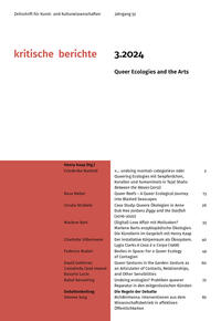 Kritische Berichte : Zeitschrift für Kunst- und Kulturwissenschaften / Jahrgang 52, Heft 3.2024