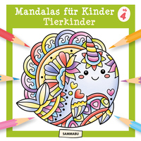Cover-Abbildung für Mandalas für Kinder ab 4 - Tierkinder (Softcover/Paperback) (99999---978-3-98754-009-7)
