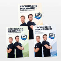 Technische Mechanik 1, 2 & 3 Lernhefte Set - Statik, Festigkeitslehre & Dynamik