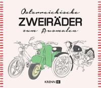 Österreichische Zweiräder zum Ausmalen