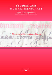Studien zur Musikwissenschaft – Beihefte der Denkmäler der Tonkunst in Österreich. Band 59