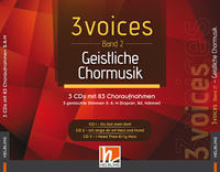 3 voices (Band 2) geistliche Chormusik (3-CD-Box)