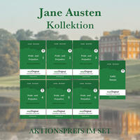 Jane Austen Kollektion Hardcover (Bücher + 7 MP3 Audio-CDs) - Lesemethode von Ilya Frank - Zweisprachige Ausgabe Englisch-Deutsch