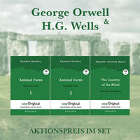 George Orwell & H.G. Wells (Bücher + 3 MP3 Audio-CDs) - Lesemethode von Ilya Frank, m. 3 Audio-CD, m. 3 Audio, m. 3 Audio, 3 Teile