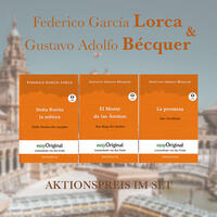 Federico García Lorca & Gustavo Adolfo Bécquer (Bücher + 3 MP3 Audio-CDs) - Lesemethode von Ilya Frank