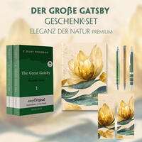 Der Große Gatsby Geschenkset - 2 Bücher (mit Audio-Online) + Eleganz der Natur Schreibset Premium