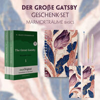 Der Große Gatsby Geschenkset - 2 Bücher (mit Audio-Online) + Marmorträume Schreibset Basics