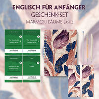 Englisch für Anfänger Geschenkset - 4 Bücher (mit Audio-Online) + Marmorträume Schreibset Basics
