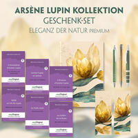 Arsène Lupin Geschenkset - 6 Bücher (mit Audio-Online) + Eleganz der Natur Schreibset Premium