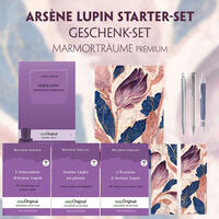 Arsène Lupin Starter-Paket Geschenkset - 4 Bücher (mit Audio-Online) + Marmorträume Schreibset Premium