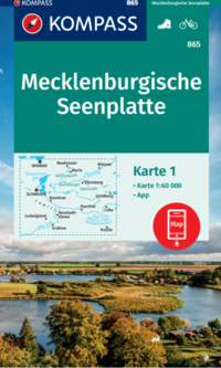 KOMPASS Wanderkarte Mecklenburgische Seenplatte 865