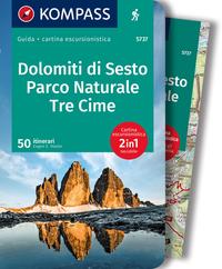 KOMPASS guida escursionistica Dolomiti di Sesto, Parco Naturale Tre Cime, 50 itinerari