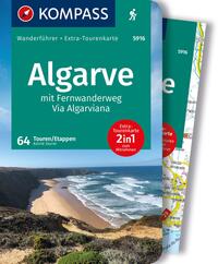 KOMPASS Wanderführer Algarve mit Fernwanderweg Via Algarviana, 64 Touren/Etappen mit Extra-Tourenkarte