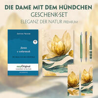 Die Dame mit dem Hündchen Geschenkset (Buch mit Audio-Online) + Eleganz der Natur Schreibset Premium