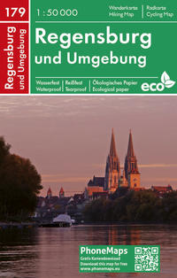 Regensburg und Umgebung, Wander-Radkarte 1:50 000