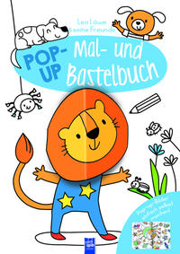 Pop-Up Mal- und Bastelbuch - Leo Löwe & seine Freunde