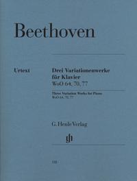 Beethoven, Ludwig van - 3 Variationenwerke WoO 70, 64, 77