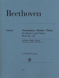 Ludwig van Beethoven - Variationen, Rondo, Tänze für Klavier und Violine