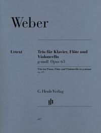 Carl Maria von Weber - Trio g-moll op. 63 für Klavier, Flöte und Violoncello