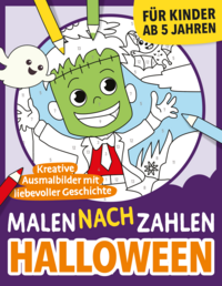 Cover-Abbildung für Malen nach Zahlen - Halloween (Softcover/Paperback) (99999---979-12-82240-19-2)